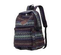 Kelisdi Práctica mochila de lona para laptop, mochila escolar étnica grande para uso diario, ofrece durabilidad y comodidad. Mochila escolar, a