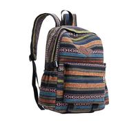 Kelisdi Práctica mochila de lona para laptop, mochila escolar étnica grande para uso diario, ofrece durabilidad y comodidad. Mochila escolar, azul