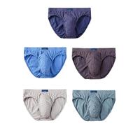 Kelisdi Ropa interior de algodón que absorbe la humedad, cintura flexible, tela fina para gimnasio, de lo contrario, ropa interior de algodón, Combinación 0604, XXL