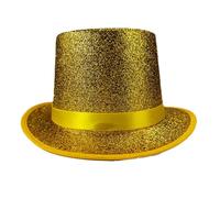 Kelisdi Sombrero de magos de color brillante para mujeres y hombres con cinturón, sombrero alto para adultos, fiesta temática, disfraz de escenario, artistas musicales