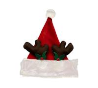 Kelisdi Sombrero de Papá Noel rosa de celebración, extremadamente suave, sustancia transportable, plan para adornos de Navidad, accesorios de disfraces, decoración de Navidad