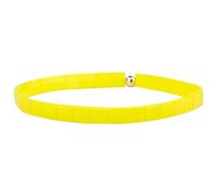 KELITCH Miyuki Tila Pulseras elásticas Pulseras de perlas para mujer hechas a mano Pulseras de playa de colores - Amarillo claro 09D