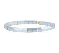 KELITCH Miyuki Tila Pulseras elásticas Pulseras de perlas para mujer hechas a mano Pulseras de playa de colores - Gris 09E