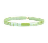KELITCH Miyuki Tila Pulseras elásticas Pulseras de perlas para mujer hechas a mano Pulseras de playa de colores - Verde claro 09H