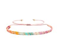 KELITCH Pulsera con abalorios de concha marina para mujer, hecha a mano, pulsera de cuentas Miyuki C