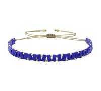 KELITCH Pulseras perlas Tila Glod para mujer Pulseras de la amistad Miyuki de colores para combinar - Azul intenso 23D