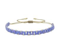 KELITCH Pulseras perlas Tila Glod para mujer Pulseras de la amistad Miyuki de colores para combinar - Azul claro 23L