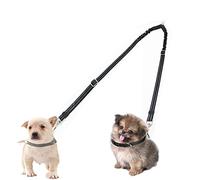 Kelivi Acoplador de correa doble para perro, sin enredos, rotación giratoria de 360°, dos divisores de correa de perro, resistente, ajustable, reflectante, doble correa para perro para pasear perros