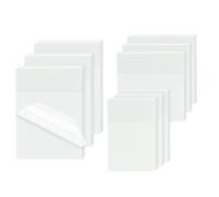 Kellegour 450 Hojas Notas Adhesivas Transparentes,3 Tamaños de Sticky Notes Transparente,Posits Transparentes Reutilizables,Postit Autoadhesiva Impermeable Removibles para Colegio,Oficina,Hogar