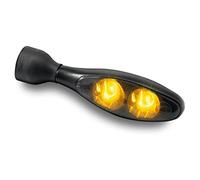 Kellermann 142.100 Micro 1000 Dark - Intermitente para Manillar de Moto (Cristal Tintado), Color Negro