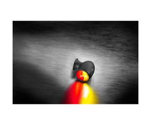 Kellermann Atto DF, indicador de luz trasera/de freno, negro, cristal transparente, una pieza, negro para Hombres