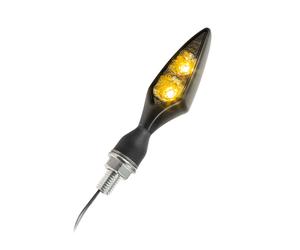 Kellermann de Rombos Oscuro LED Intermitente Negro Delante Izquierdo/Trasero