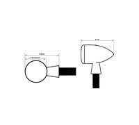 Kellermann Micro Rhombus Extreme Interruptor LED, negro