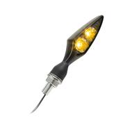 Kellermann Rhombus Oscuro LED Intermitente Negro Delante Derecho / Trasero Izq