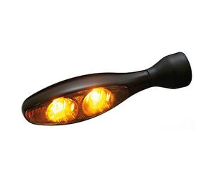 Kellermann Señal de giro Micro 1000 ,Oscuro, LED, negro, vidrio teñido, negro para Hombres
