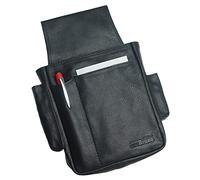 Kellnertasche Leder schwarz für Kellnerbörse stabile Kellnerhalter Leder Kellnerholster schwarz, negro (piel), medium