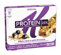 Kellogg's Barritas Special K Proteínas Grosella Negra and Semillas de Calabaza - 2 Paquetes de 4 barritas - Total: 224 gr