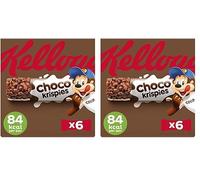 Kellogg's Choco Krispies Barritas de Cacao y Leche Pack 6 x 20g (Paquete de 2)