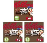 Kellogg's Choco Krispies Barritas de Cacao y Leche Pack 6 x 20g (Paquete de 3)