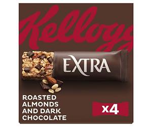 Kellogg's Extra Barritas Chocolate y Almendras pack 4 x 32g