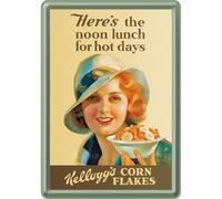 Kellogg's For Hot Days - Postal de chapa (10 x 14 cm)