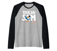 Kellogg's Froot Loops Tucán Sam Cereal para el desayuno Camiseta Manga Raglan
