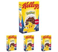 Kellogg's Pokemon Cereal de Trigo y Maíz Sabor a Cacao, 350g (Paquete de 4)