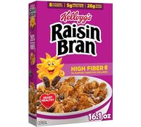 Kellogg's Raisin Bran - Cereales para desayuno, cereales de fibra, desayuno familiar, original, 456 ml (1 caja)