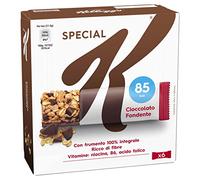 Kellogg's Special K Barrita | Sabor chocolate negro | crujientes copos multicereales con deliciosos rizos de chocolate | trigo 100% integral | 6 barras de 21,5 g (paquete de 129 g)