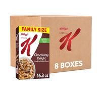 Kellogg's Special K Breakfast Cereal, cereal de fibra, desayuno familiar, tamaño familiar, delicia de chocolate, caja de 16.2 onzas (1 caja)