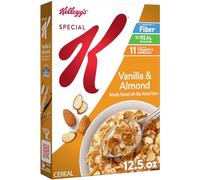 Kellogg's Special K Cereales para el desayuno, cereales de fibra, desayuno familiar, vainilla y almendra, caja de 354 ml (1 caja)