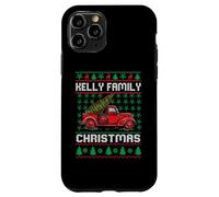 Kelly Family Ugly Christmas Sweater Red Truck Funny Xmas Carcasa para iPhone 11 Pro