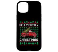 Kelly Family Ugly Christmas Sweater Red Truck Funny Xmas Carcasa para iPhone 15 Plus