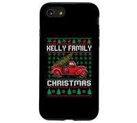 Kelly Family Ugly Christmas Sweater Red Truck Funny Xmas Carcasa para iPhone SE (2020) / 7/8
