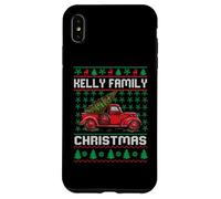 Kelly Family Ugly Christmas Sweater Red Truck Funny Xmas Carcasa para iPhone XS MAX