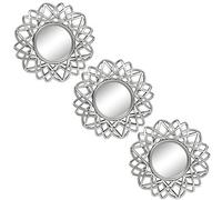 Kelly Miller Pequeños Espejos Redondos para decoración de Pared Set de 3 - Accesorios para el hogar para Dormitorio, Sala de Estar y Comedor (M005)