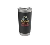 Kelly Name Kelly Personalized Name First Given Vaso térmico de acero inoxidable de doble pared