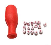 Kelly Pool Shaker Botella de plástico rojo 165 mm (rojo)