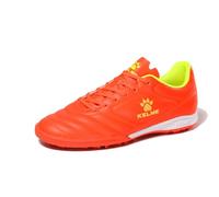 Kelme Botas de fútbol para Hombre, con Soporte de Arco, Botas de fútbol para Interiores, Zapatillas de fútbol de Alto Rendimiento, Naranja, 13 Big Kid