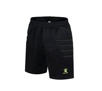 KELME Goalkeeper Shorts Adult Pantalon Portero Corto, Hombre, Black/Neon Green, 2XL