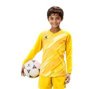 Kelme Maillot de Portero Acolchado de Manga Larga para niños, Amarillo, 12