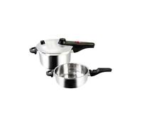 KELOMAT Juego de olla a presión 22cm 4,5+3,0L plata