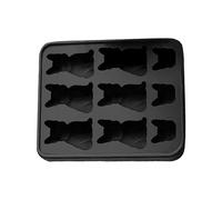 keloppasit Bandejas Divertidas Para Hielo, Molde De Hielo De Bulldog Francés Novedoso De Silicona Con 9 Compartimentos, Cubitera Antiadherente Para Cubitos de Whisky, Resistente Para Uso en Hogar