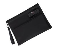 keloppasit Bolsa De Dinero Con Candado | Bolsa con Cremallera,Cartera con Candado Doble Capa Unisex para Documentos Bancarios Pasaportes Almacenamiento Seguro Viaje Negocios Uso Diario