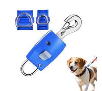 keloppasit Clip de Cuello de Perro, Clip de Seguridad para Collar de Perros, Alto Carga de Carga Segura con Correa de Correa para Perros de Bloqueo, Extensor portátil Reutilizable para Caminar para