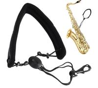 keloppasit Correa de cuello para saxofón alto, correa acolchada para el cuello de instrumentos, banda acolchada ajustable para saxofón tenor, clarinete bajo, barítono, fagot, corcho, cuerno soprano