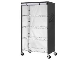 keloppasit Cubierta para Estantería Metálica - Cubierta Para Estanterías De Pie | Protector De Gabinete Antipolvo Para Interior Cocina Despensa Garaje Muebles