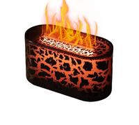 keloppasit Difusor de aceite, purificador de aire de fuego agrietado, humidificador multifuncional silencioso de apagado automático para tienda de campaña, sótano, yoga, hotel, spa, dormitorio, sala