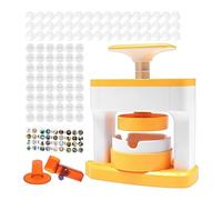 keloppasit Equipo de Máquina para Fabricar Pins | Kit para Crear Pins de 55mm | Prensa para Botones con Cortador Circular y 48 Insignias en | para Manualidades, Negocios, Eventos, Hogar, Proyectos