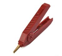 Kelvin - Clips de prueba para medidor LCR | Cables de prueba de clip de cobre chapados en oro | Clasificación de corriente de 20 A | Paquete de 2 compatibles con Electr